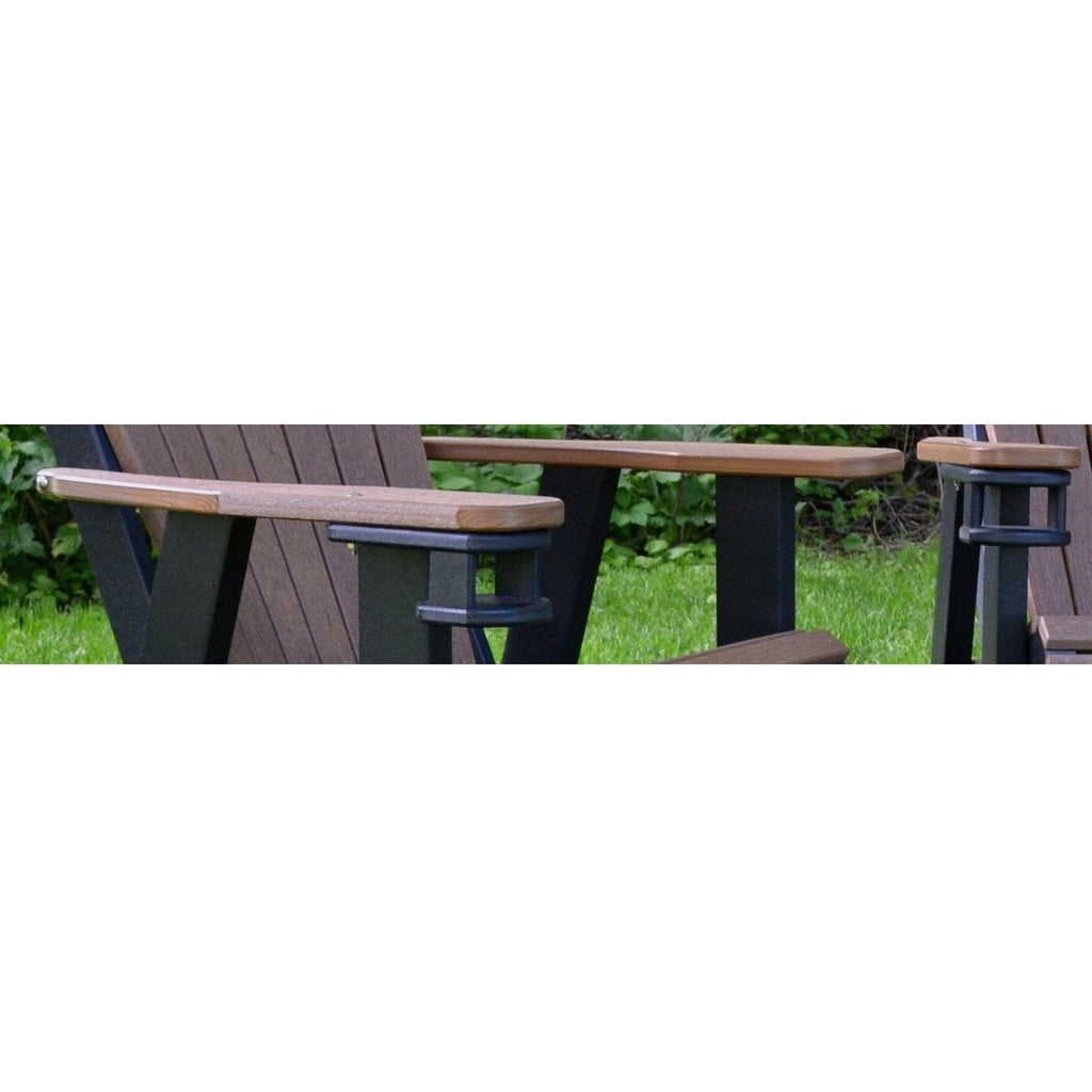 QW Amish Adirondack Chair - Wood Grain Poly - 121L-AHBC2400