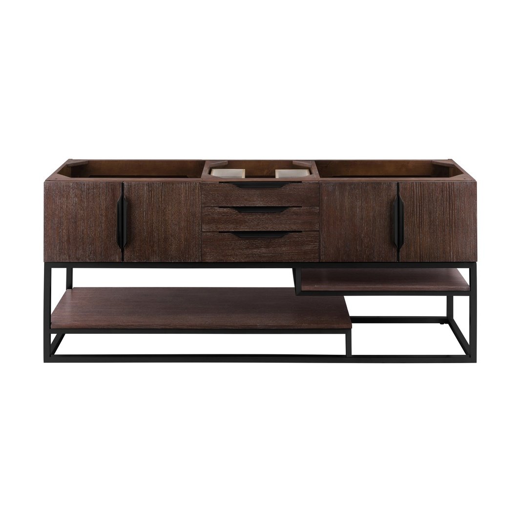 James Martin Vanities Columbia 72" Double Vanity - 388-V72D-AGR-MB-DGG