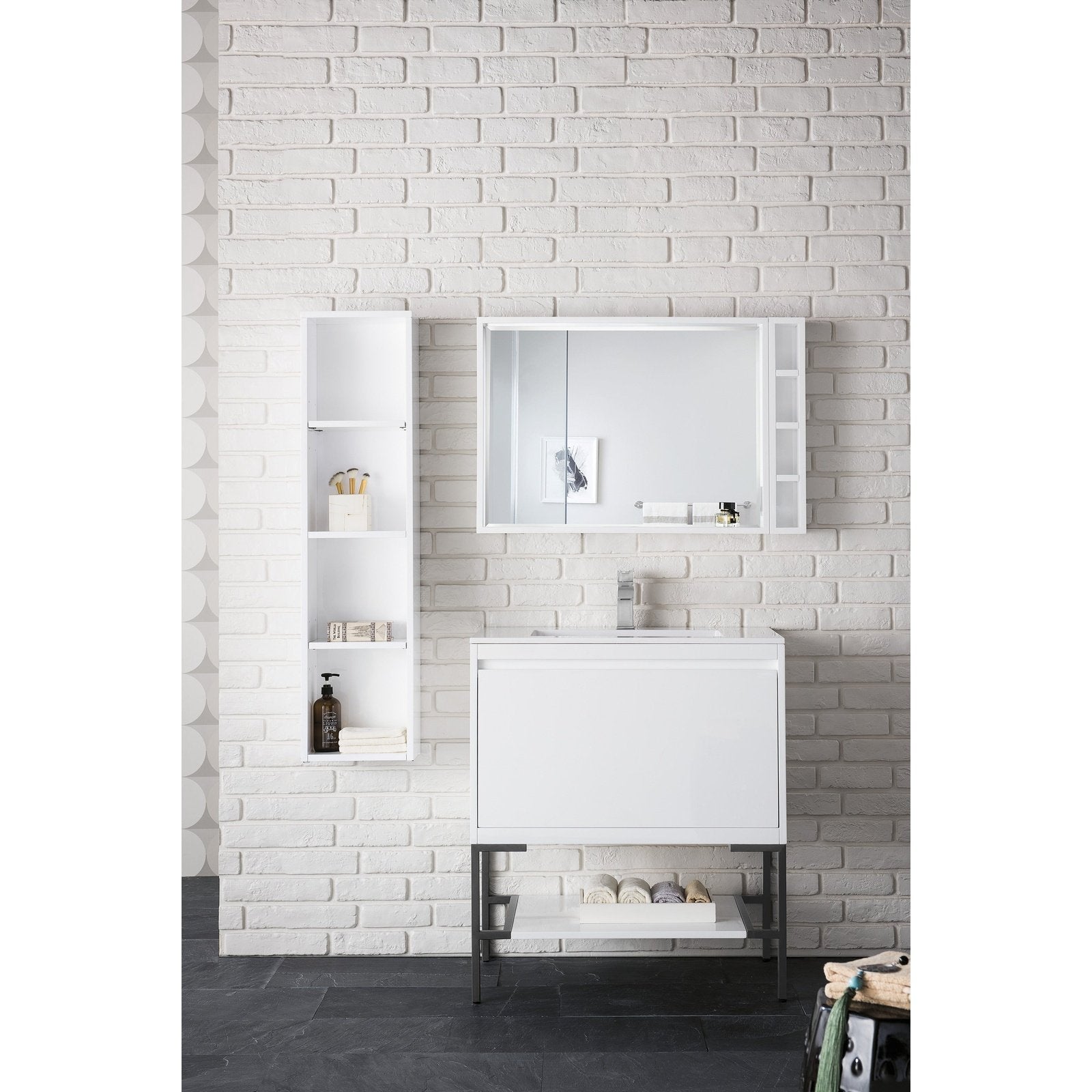 James Martin Vanities Milan 31.5" Single Vanity Cabinet - 801V31.5GWRGDCHB