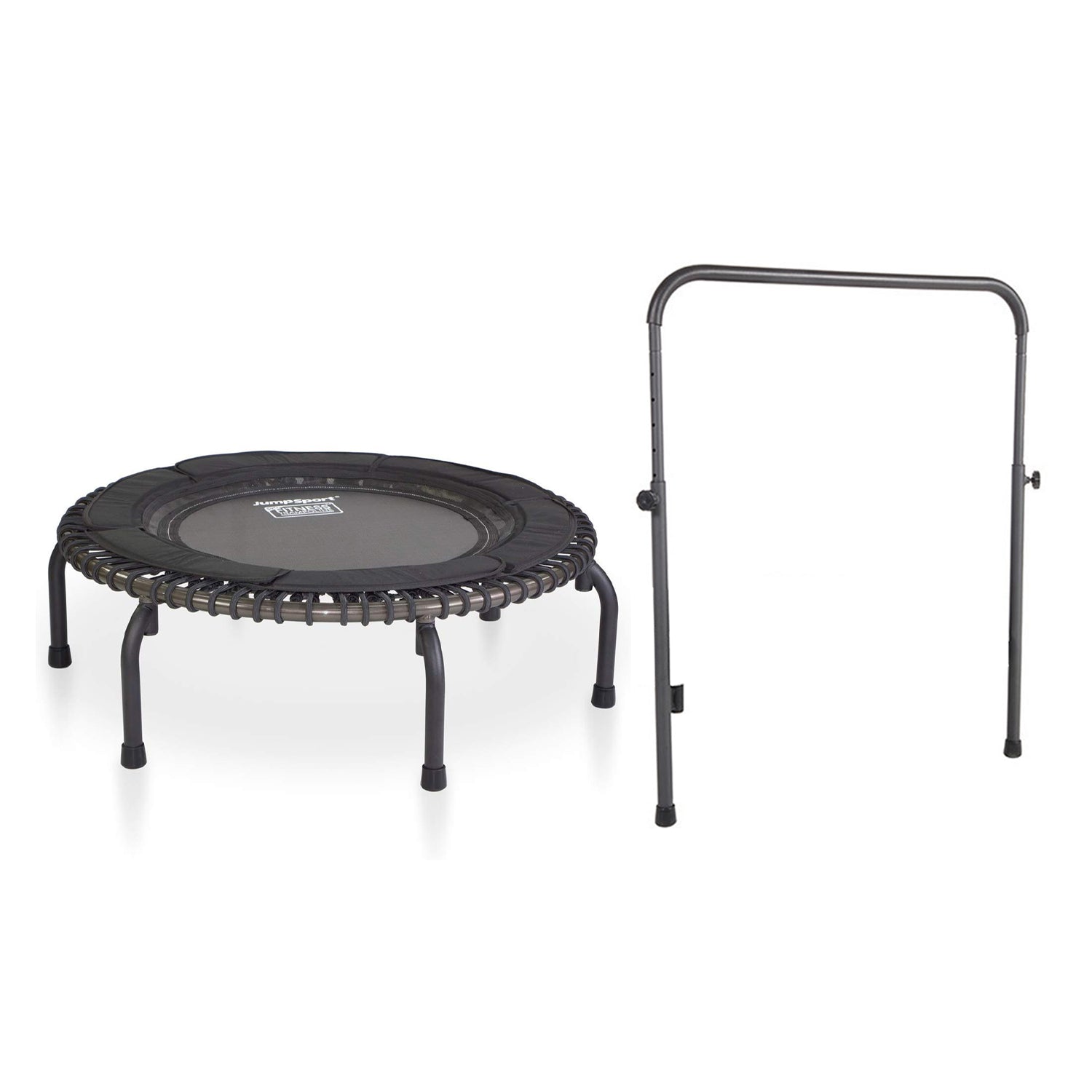 Disc-O-Bed JumpSport 370 PRO Indoor Heavy Duty 39-Inch Trampoline with Handle Bar Accessory - 250176