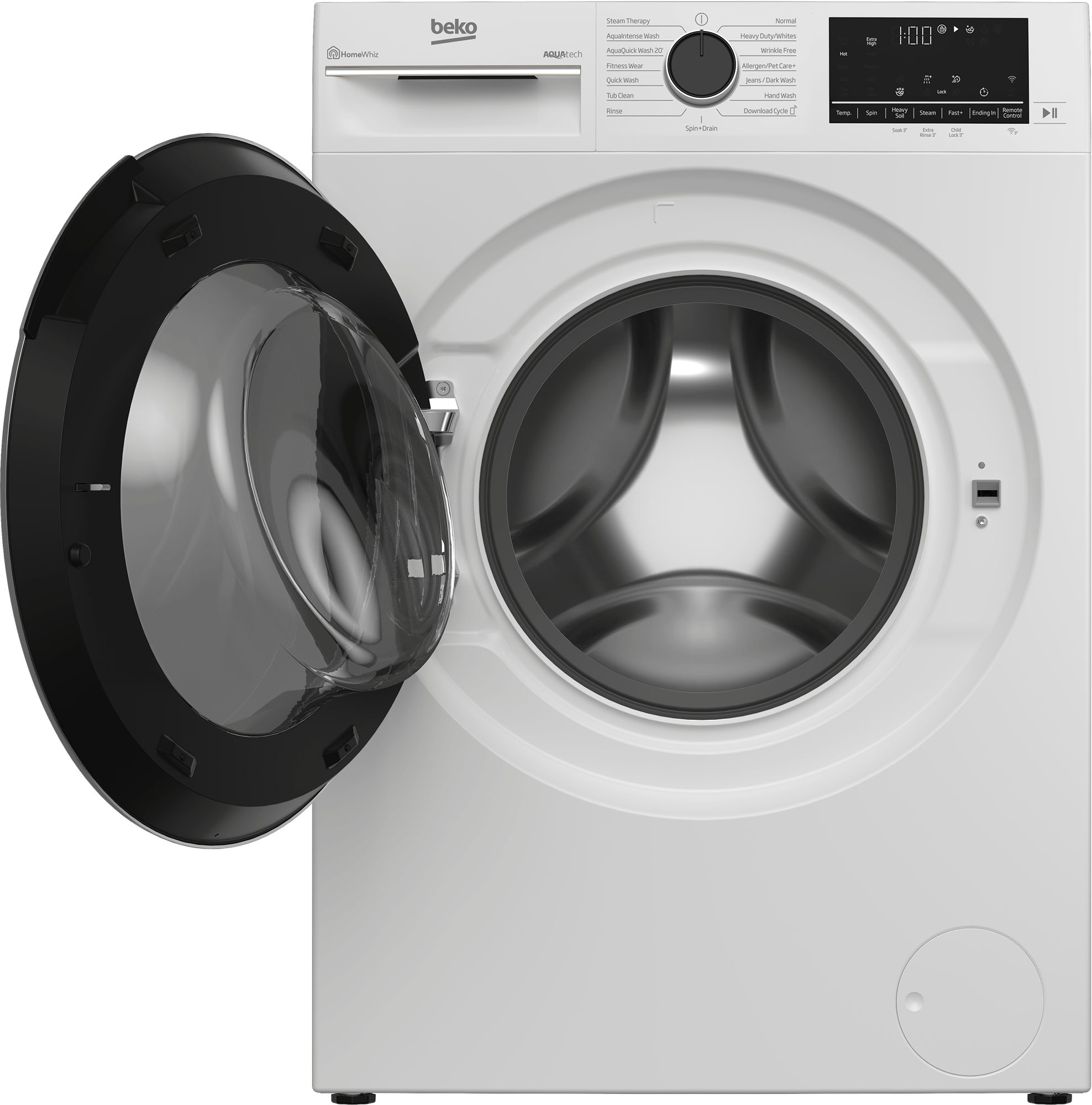 BEKO 24" Front Load Washer White - WFTV10733XC