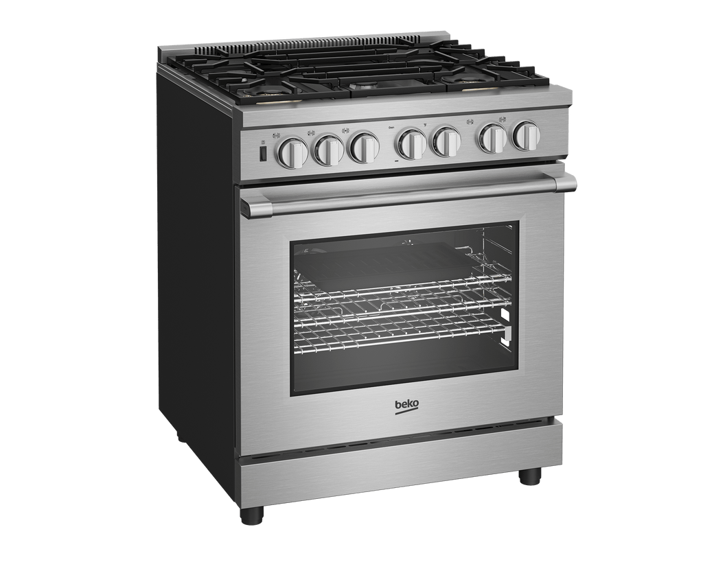 BEKO 30" in Stainless Steel Pro-Style Gas Range in Stainless Steel - PRGR34552SS