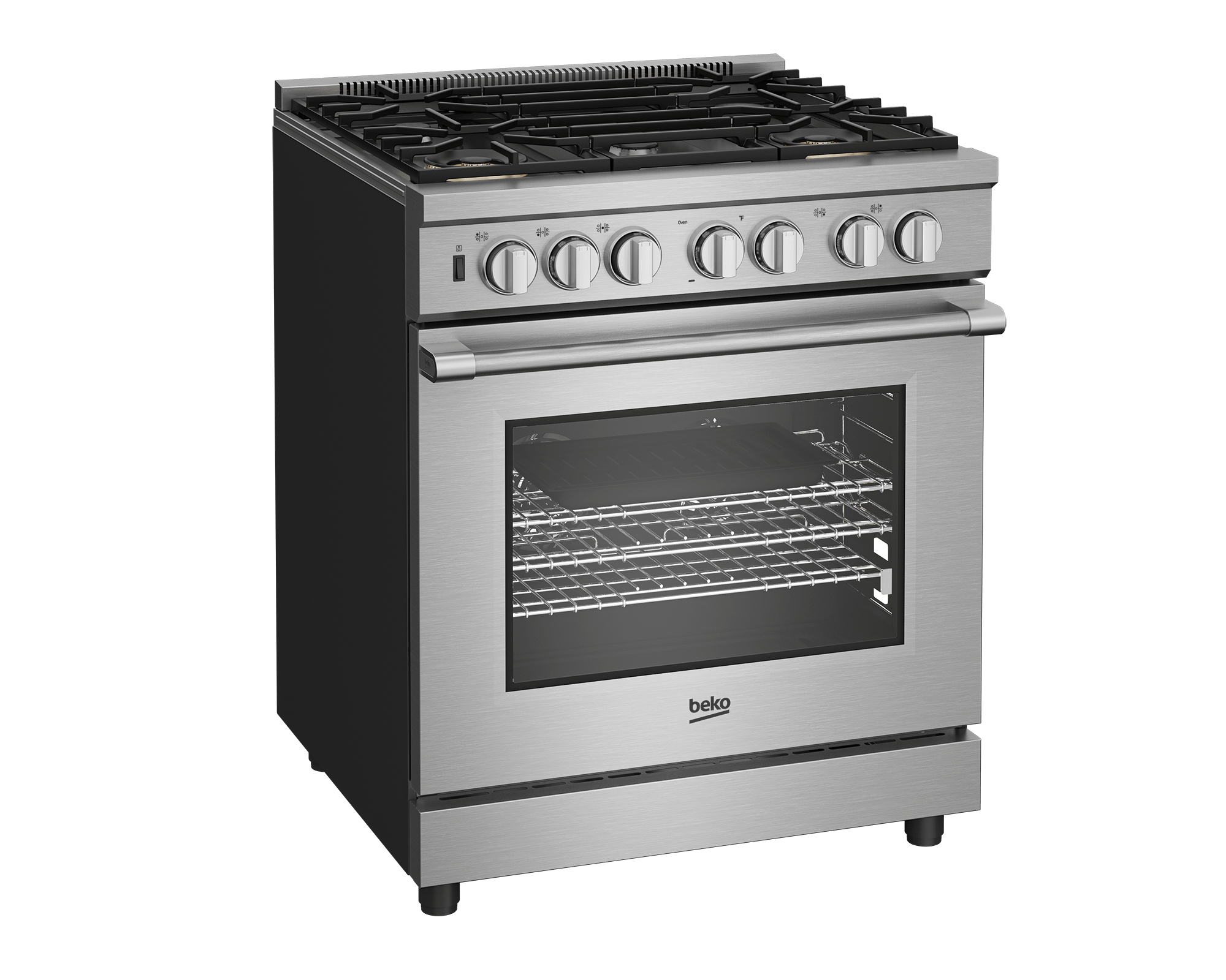 BEKO 30" in Stainless Steel Pro-Style Gas Range in Stainless Steel - PRGR34552SS