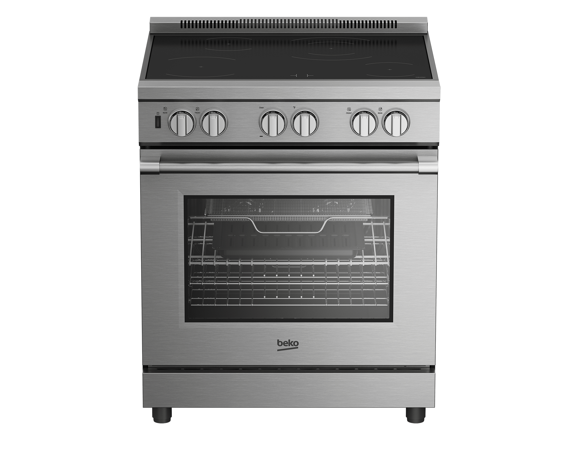 BEKO 30" in Stainless Steel Pro-Style Induction Range in Stainless Steel - PRIR34452SS