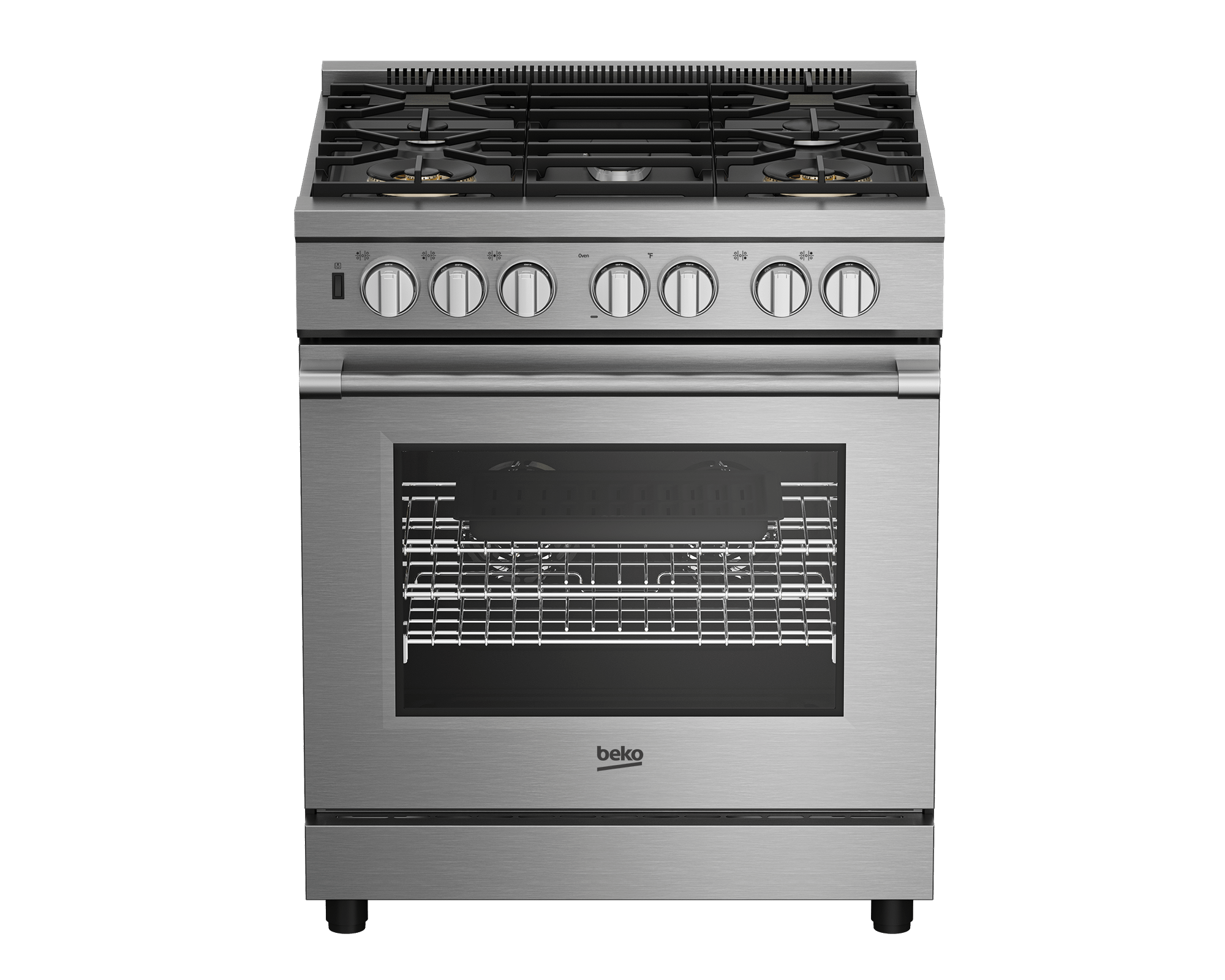 BEKO 30" in Stainless Steel Pro-Style Gas Range in Stainless Steel - PRGR34552SS