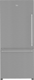 BEKO 30" Bottom Freezer Refrigerator with HarvestFresh in Stainless Steel - BFBD30216SSL