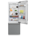 BEKO 30" Freezer Bottom Built-In Refrigerator with Auto Ice Maker and Internal Water Dispenser White - BBBF3019IMWE