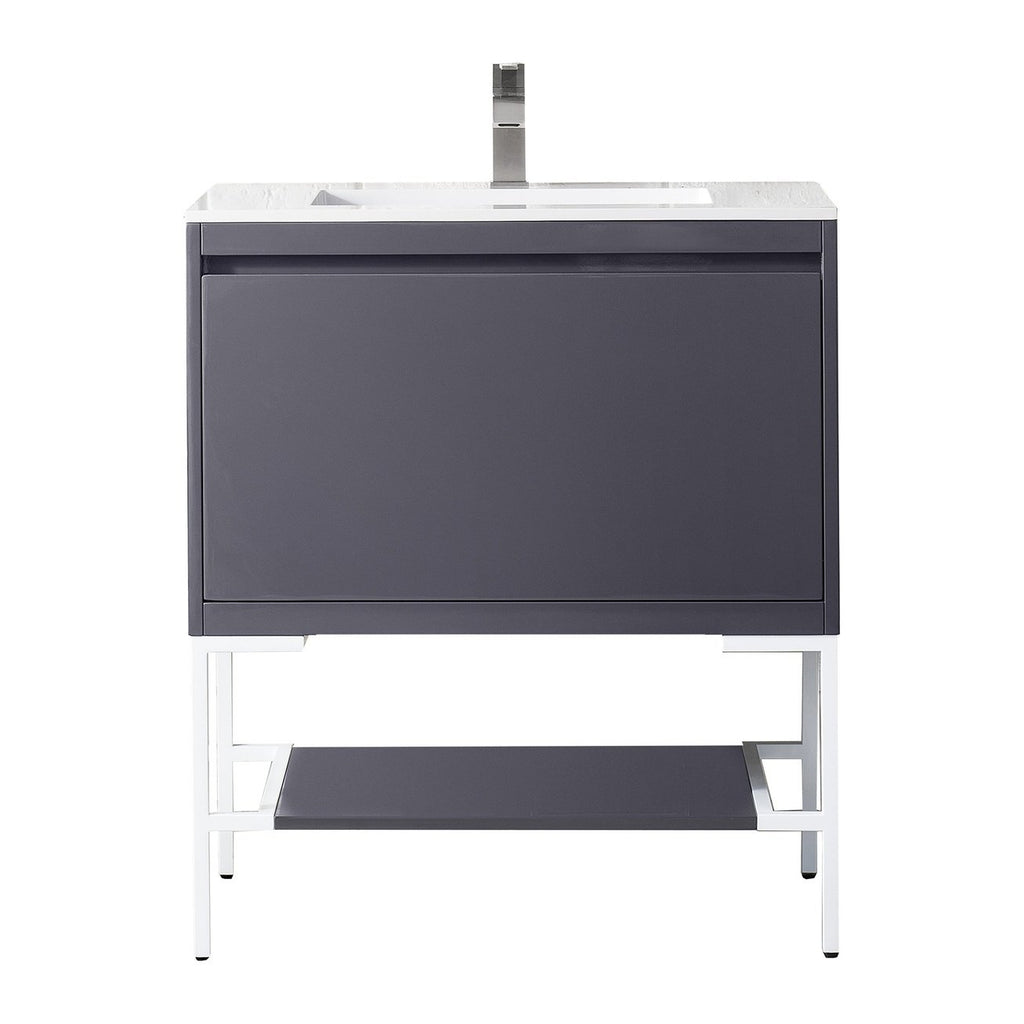 James Martin Vanities Milan 31.5" Single Vanity Cabinet - 801V31.5GWRGDCHB
