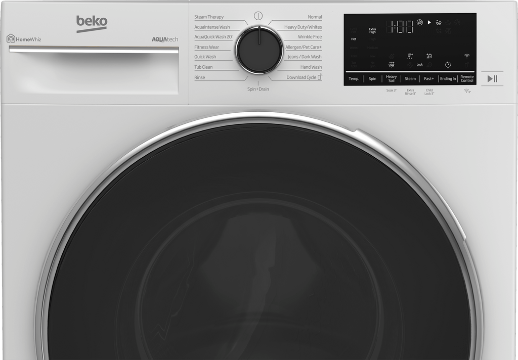 BEKO 24" Front Load Washer White - WFTV10733XC
