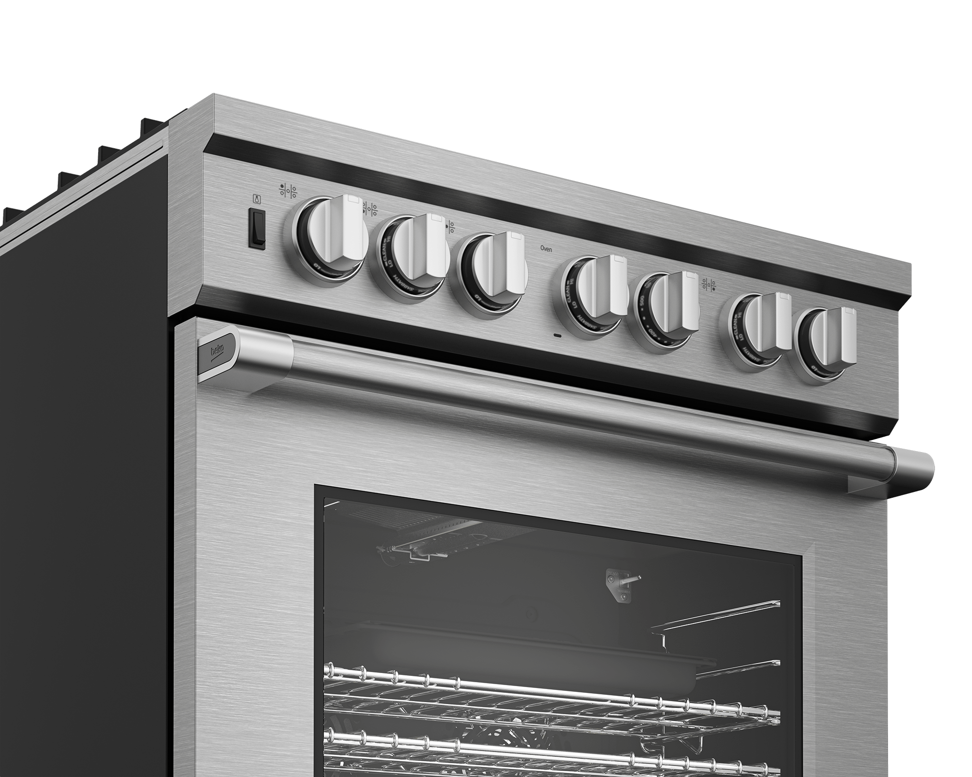 BEKO 30" in Stainless Steel Pro-Style Gas Range in Stainless Steel - PRGR34552SS