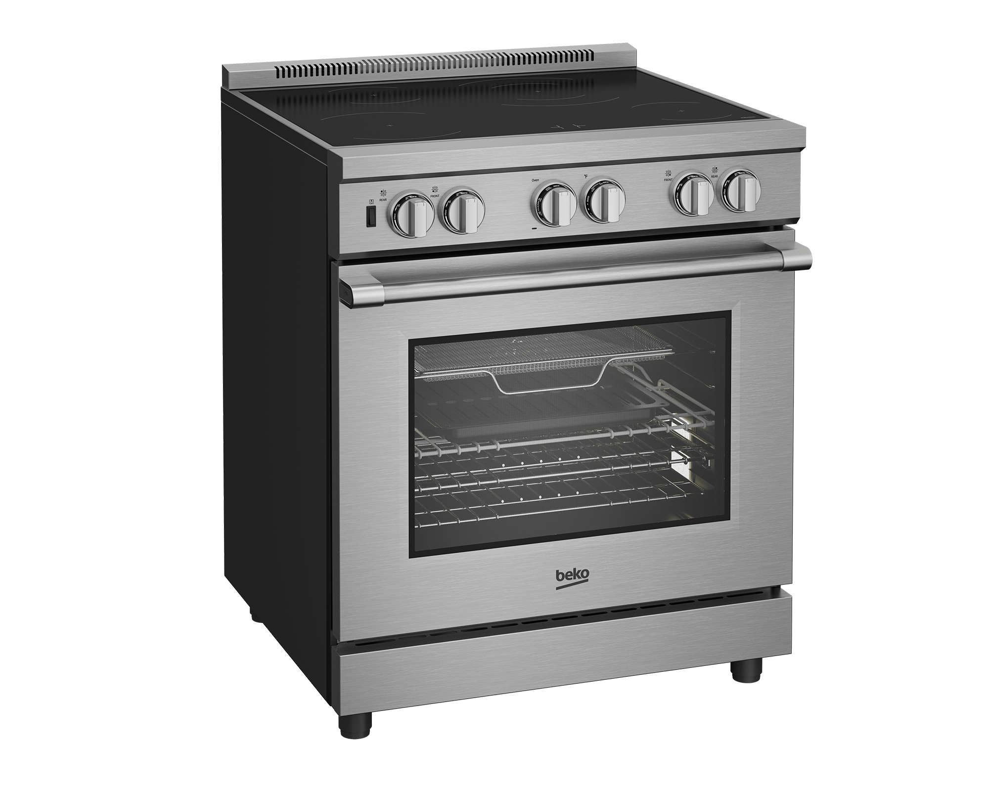 BEKO 30" in Stainless Steel Pro-Style Induction Range in Stainless Steel - PRIR34452SS