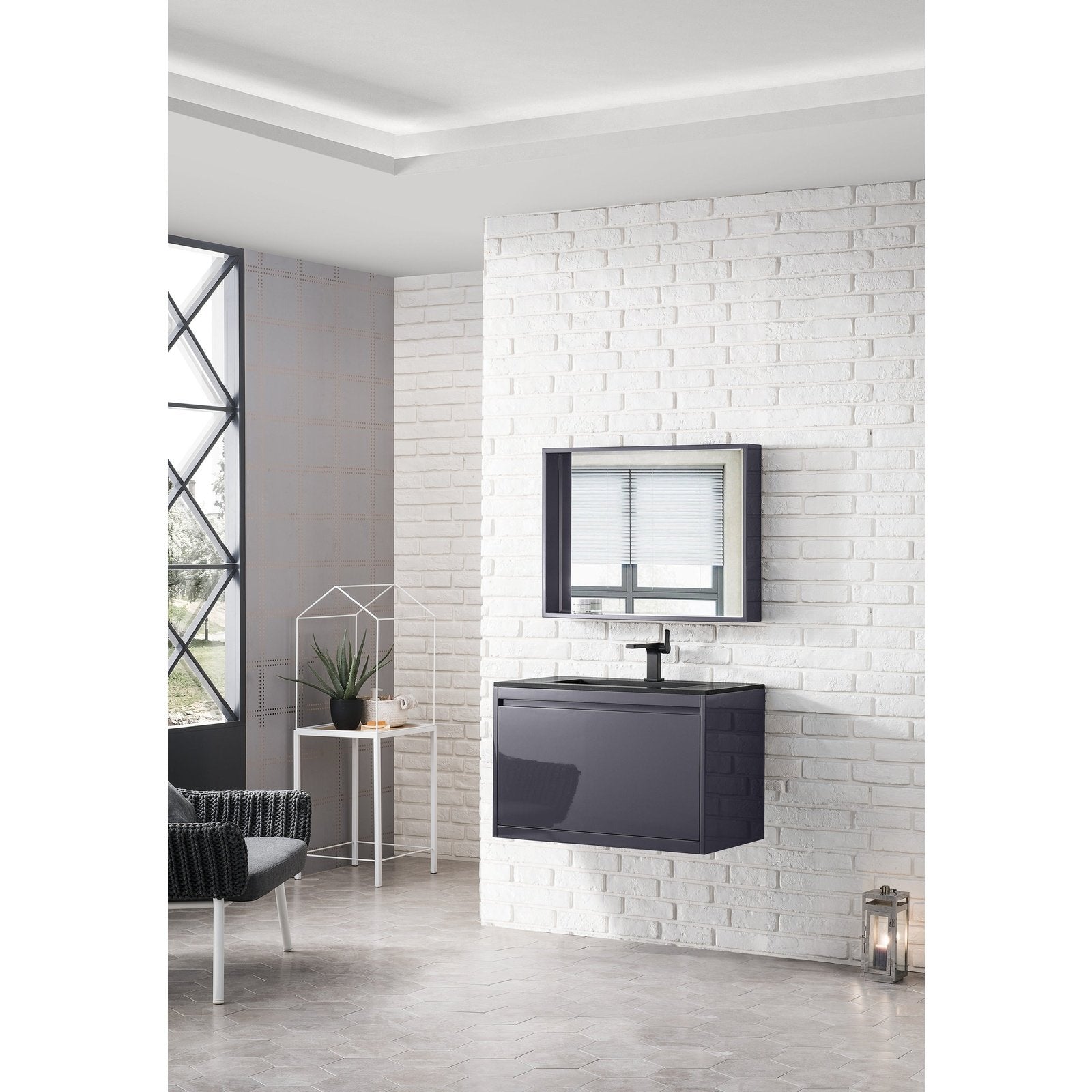 James Martin Vanities Milan 31.5" Single Vanity Cabinet - 801V31.5GWRGDCHB