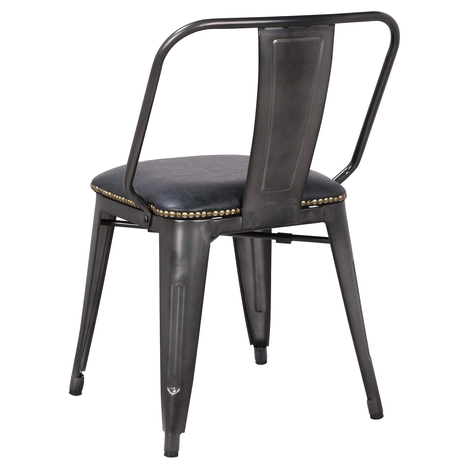 New Pacific Direct Brian PU Leather Metal Side Chair, (Set of 4)  - 9300030-240