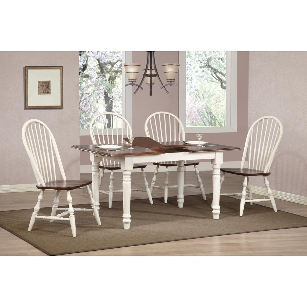 Sunset Trading Andrews 5 Piece 48-60" Rectangular Extendable Dining Set - DLU-TLB3660-C30-AW5PC