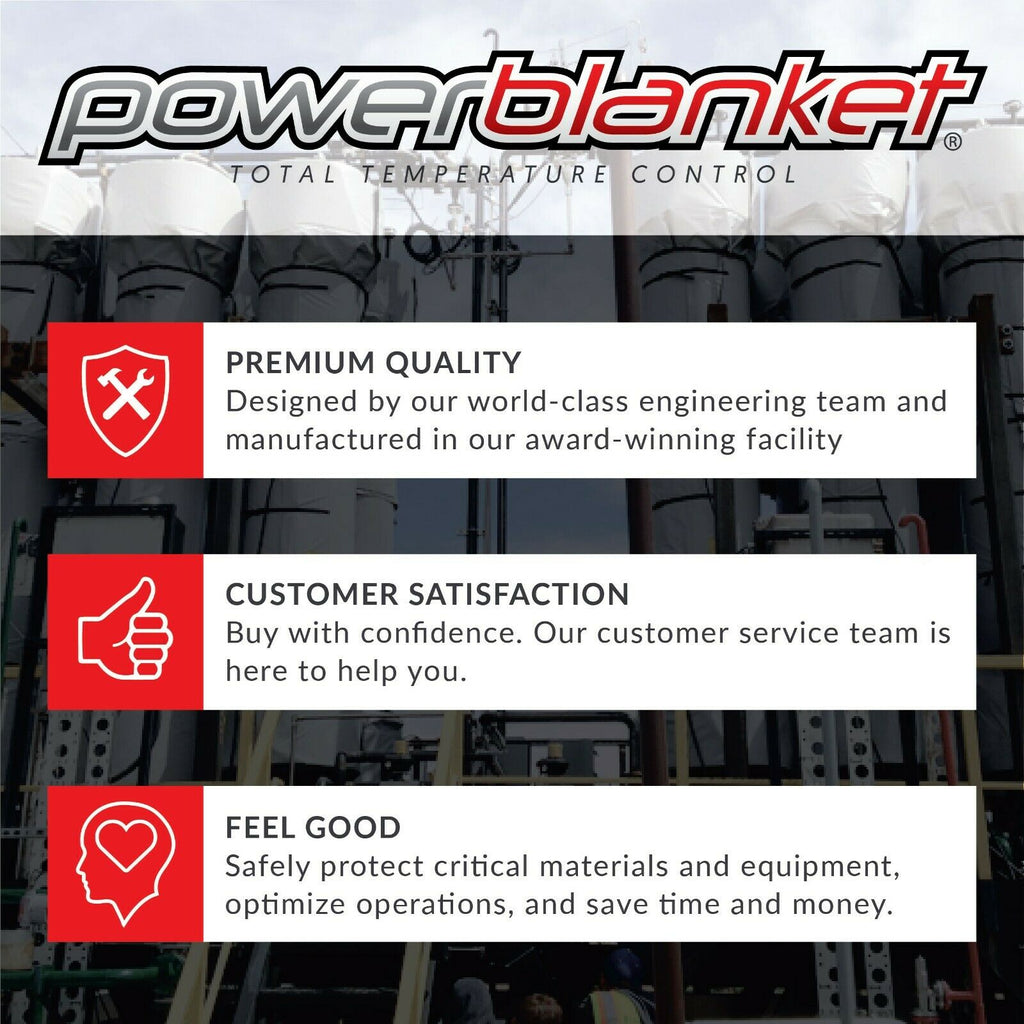 Powerblanket BH55RR-100 55 Gallon Insulated Drum Heater 100°F Fixed New - BH55RR-100