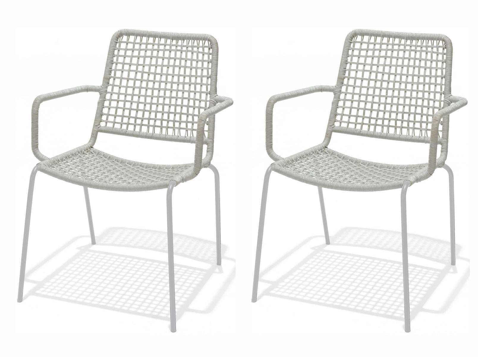 Midtown Concept Oberon Grey Stacking Indoor Dining Chair - 4PC - SC OBERON BLK