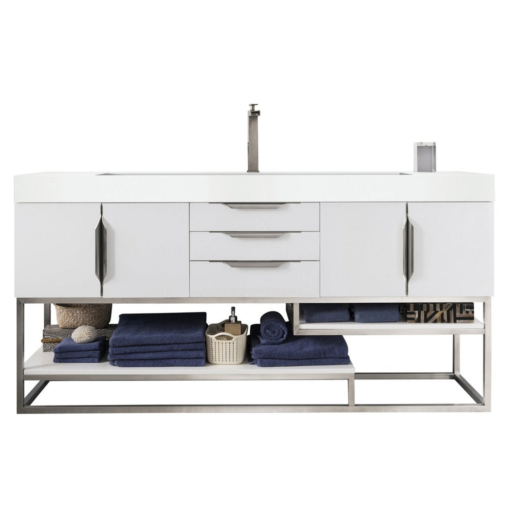 James Martin Vanities Columbia 72" Single Vanity - 388-V72S-AGR-MB-DGG