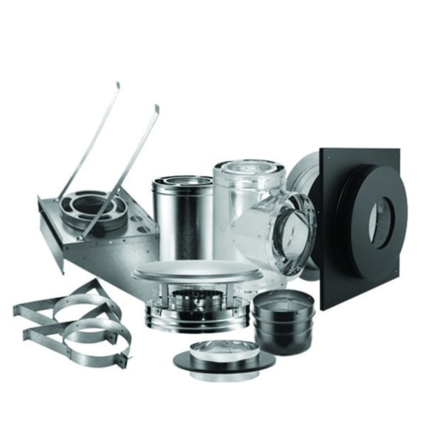 United States Stove Co. Duravent 6 In. Through the Wall Kit - 1768972084353_611