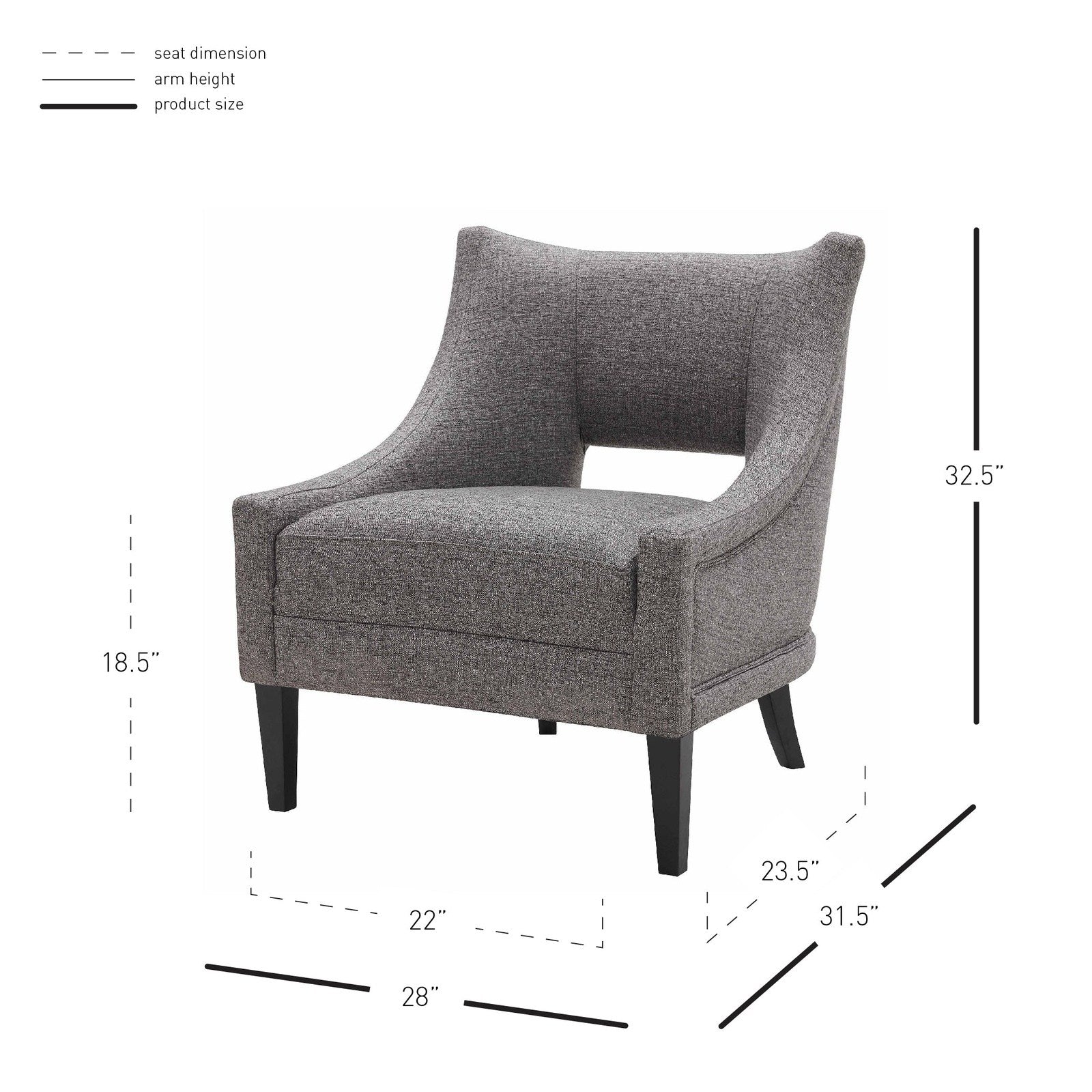 New Pacific Direct Eugene Fabric Accent Chair -  9900054-331