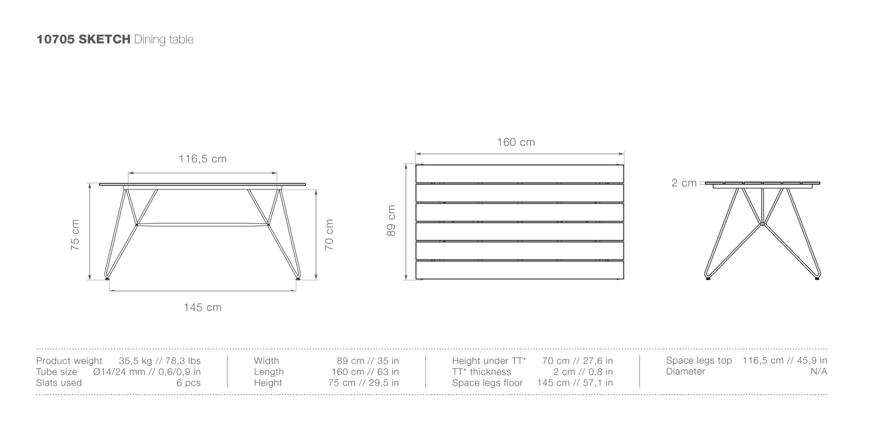 HOUE SKETCH Outdoor Dining Table - Procure Décor