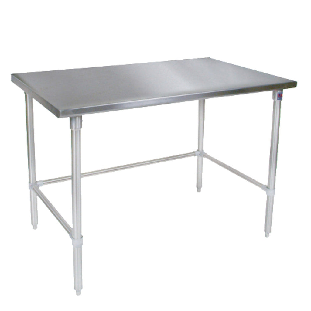 John Boos ST6-3060SBK Open Base 60"W x 30"D Stainless Steel Work Table - JBST63060SBK