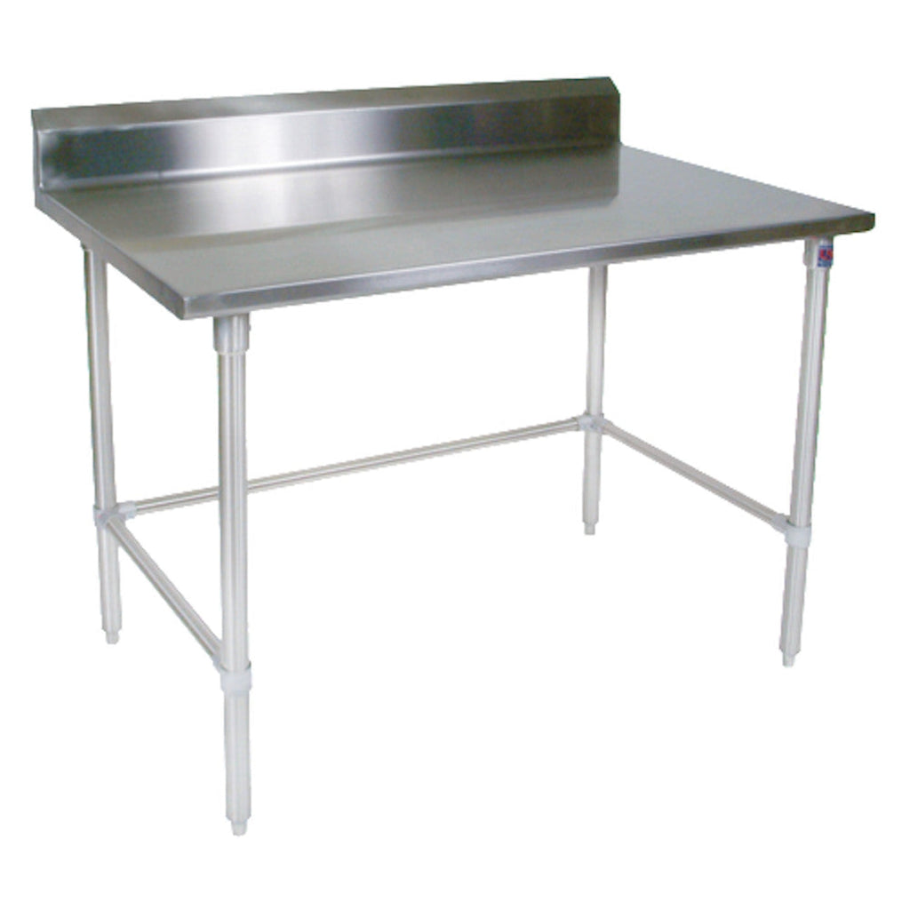 John Boos ST6R5-2460SBK Open Base 60" W x 24" D Stainless Steel Work Table - JBST6R52460SBK