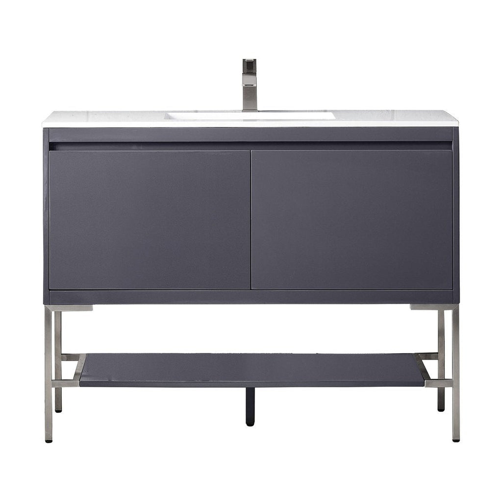 James Martin Vanities Milan 47.3" Single Vanity Cabinet - 801V47.3GWRGDCHB