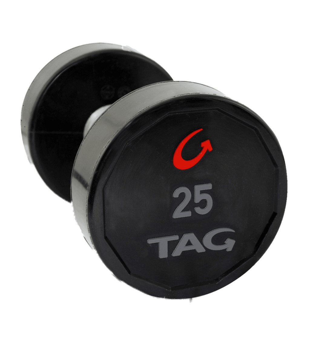 TAG Fitness Premium Ultrathane Dumbbell Set 5-75 Pounds - 1770024608133_577