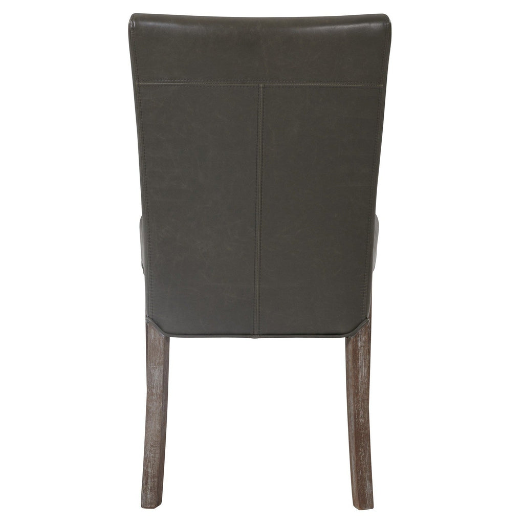 New Pacific Direct Beverly Hills Bonded Leather Chair, (Set of 2)  - 198235B-V04