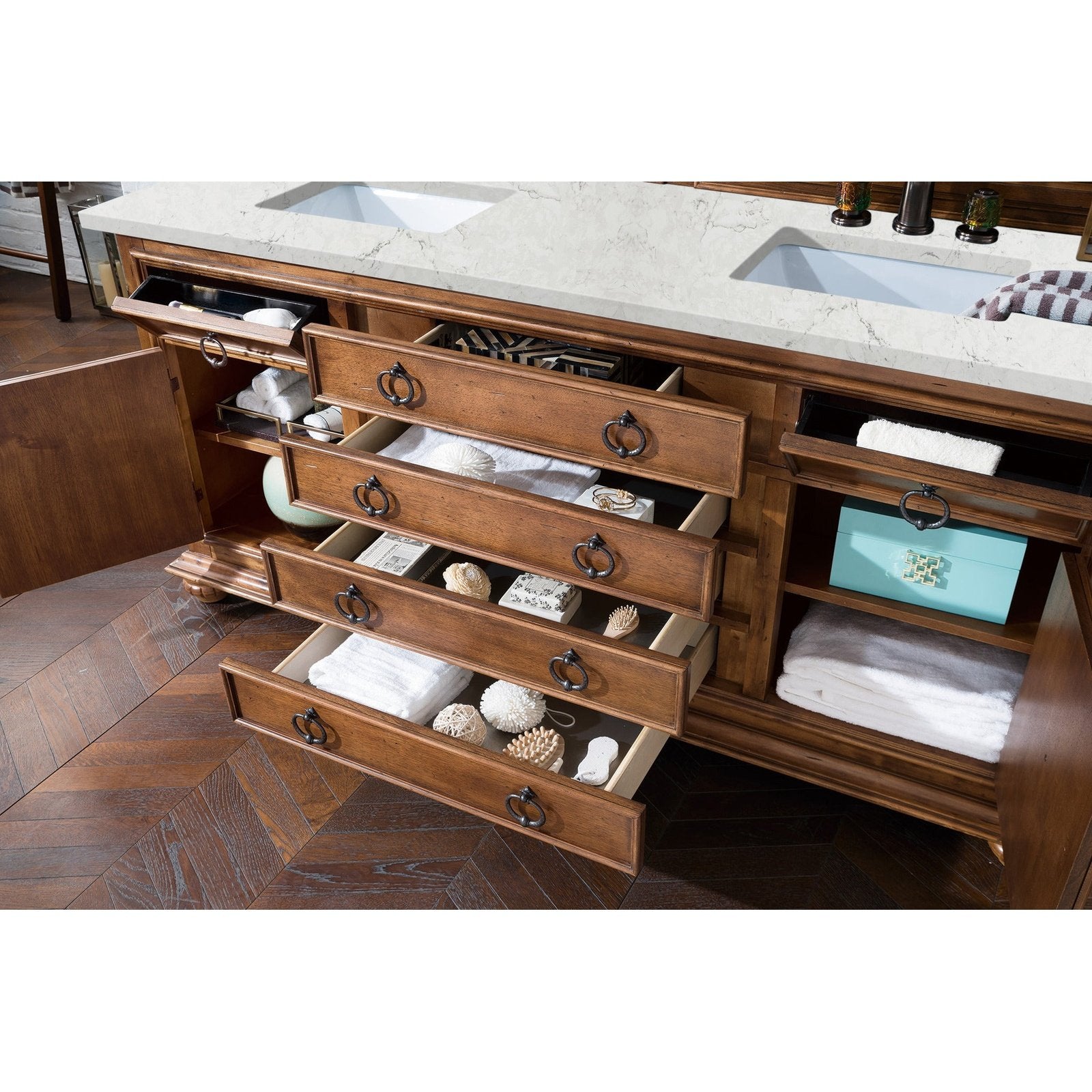 James Martin Vanities Mykonos 72" Double Vanity - 550-V72-CIN-3AF