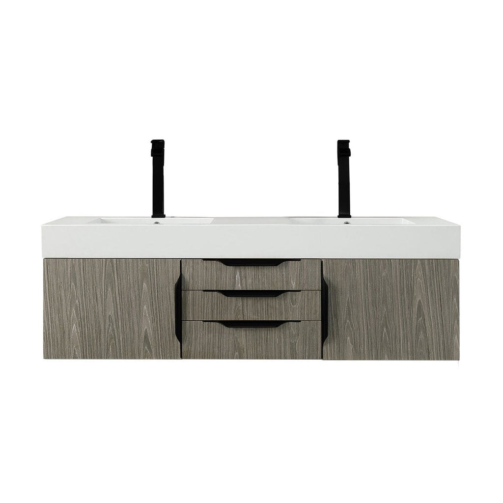 James Martin Vanities Mercer Island 59" Double Vanity - 389-V59D-AGR-G-DGG