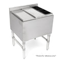 John Boos UBIB-1830-CP10 Slim Line Underbar Ice Bin / Cocktail Unit with 10-Circuit Cold Plate - JBUBIB1830CP10