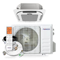 Pioneer Quantum Ultra 12,000 BTU 21 SEER2 230V 8-Way Ceiling Cassette Ductless Mini-Split Air Conditioner Inverter Heat Pump Full Set - CYT012GLSI24RL-10S