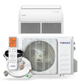 Pioneer Quantum Ultra 18,000 BTU 20.5 SEER2 230V Floor/Ceiling/Low-Wall Ductless Mini-Split Air Conditioner Inverter Heat Pump Full Set - UYT018GLSI24RL-10S