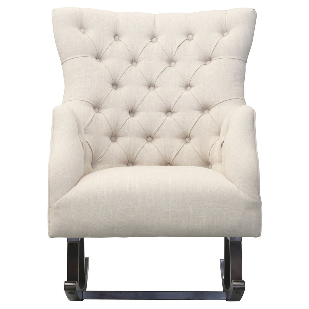 New Pacific Direct Abigail Fabric Tufted Rocking Chair  - 3900023