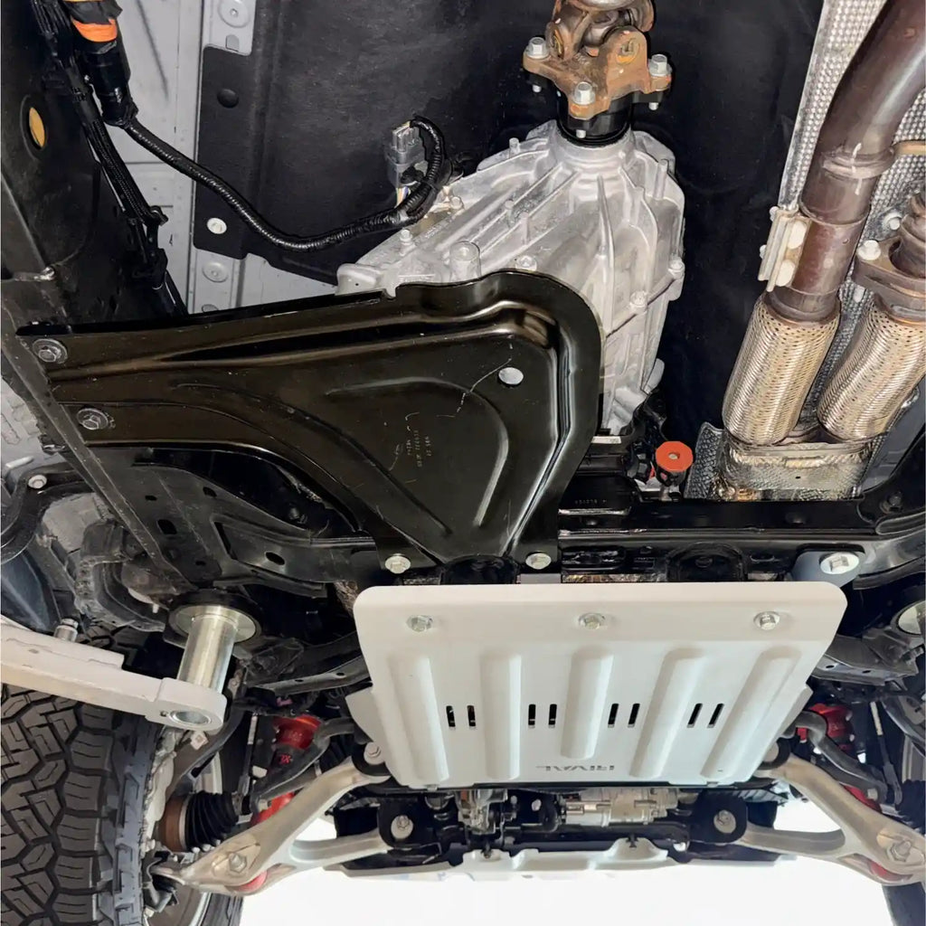 RIVAL Aluminum Transmission Skid Plate 2024+ Ford Ranger FX4 | 2021+ Ford Bronco - 2333.1898.1.6