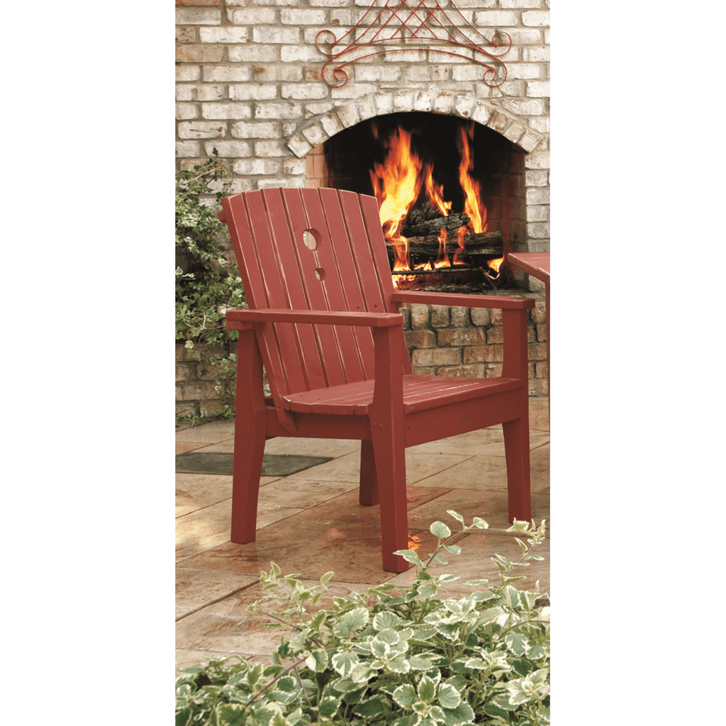 Uwharrie Chair Behren Wood Adirondack Dining Arm Chair  - B075