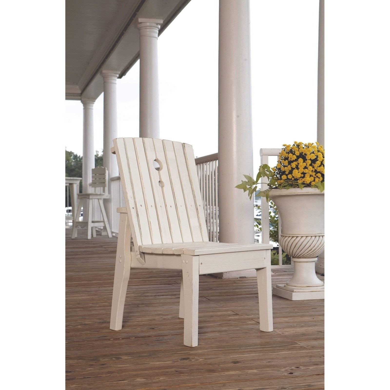 Uwharrie Chair Behren Wood Adirondack Dining Side Chair  - B096
