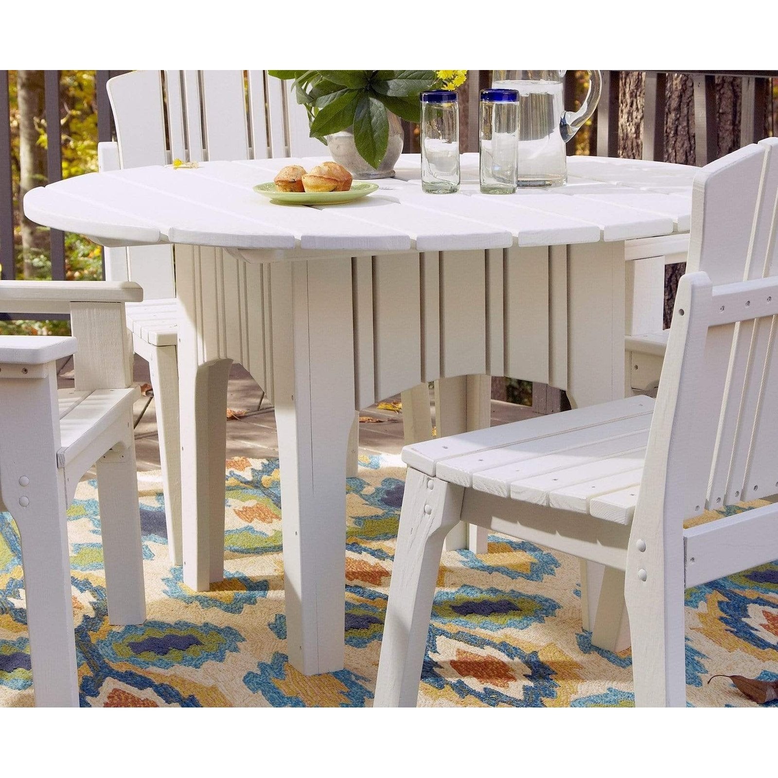 Uwharrie Chair Carolina Preserves Wood Round Dining Table  - C094