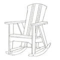 Uwharrie Chair’s Outdoor Carolina Preserves Rocking Chair  - C012