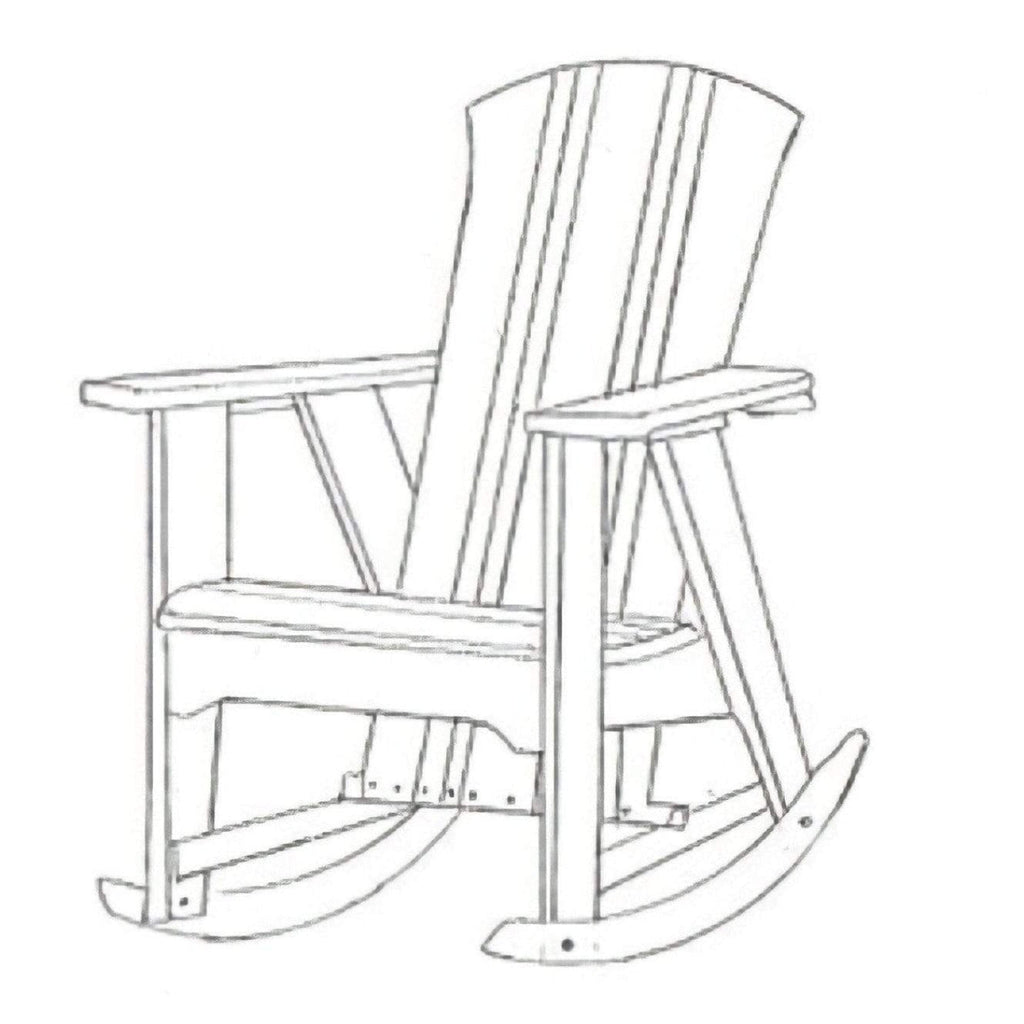 Uwharrie Chair’s Outdoor Carolina Preserves Rocking Chair  - C012
