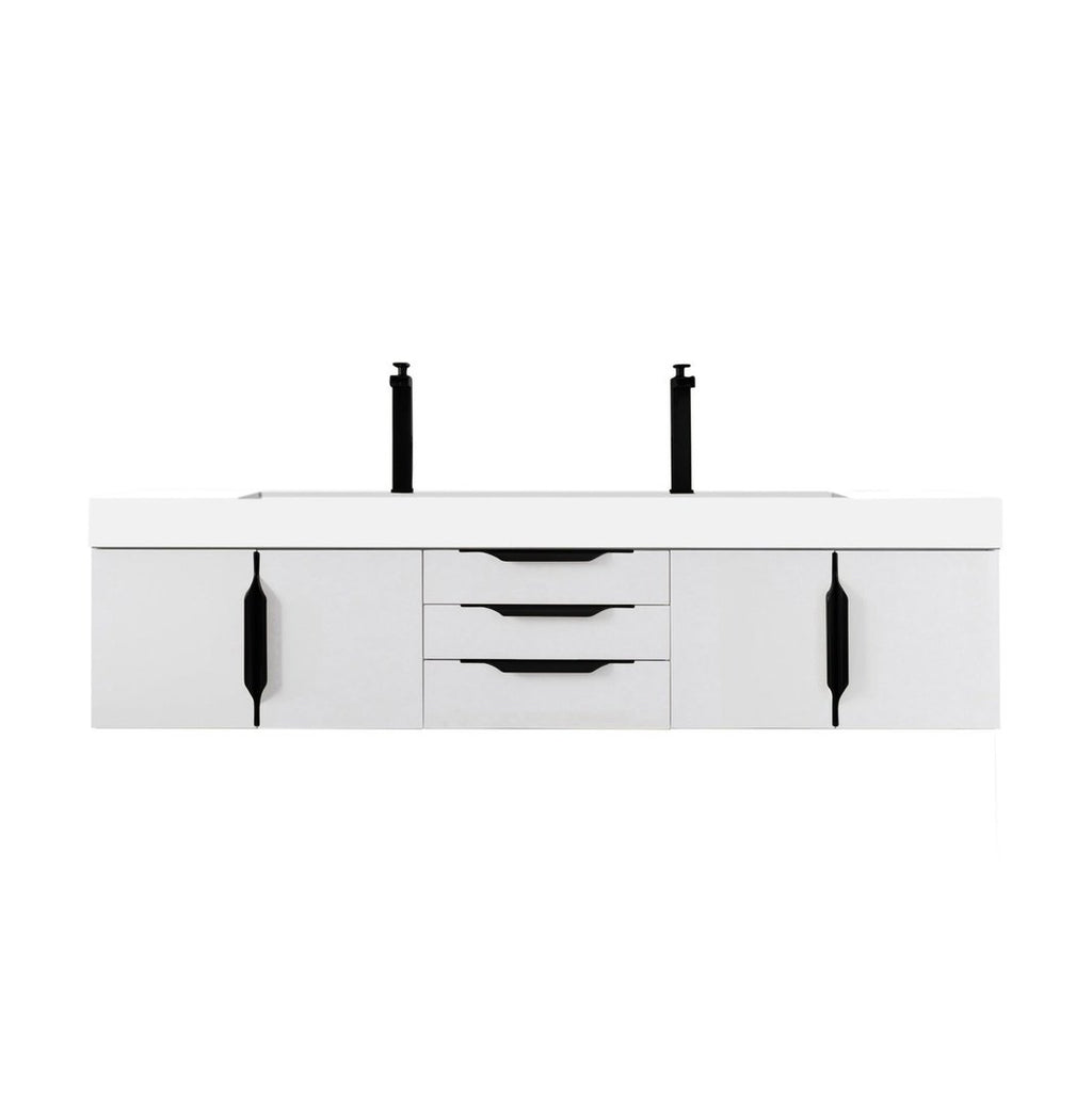 James Martin Vanities Mercer Island 72" Double Vanity - 389-V72D-AGR-G-DGG