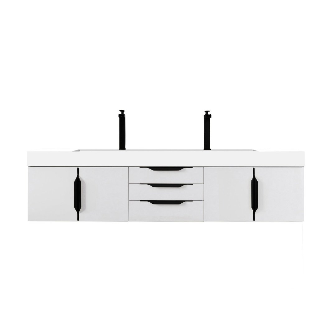 James Martin Vanities Mercer Island 72" Double Vanity - 389-V72D-AGR-G-DGG