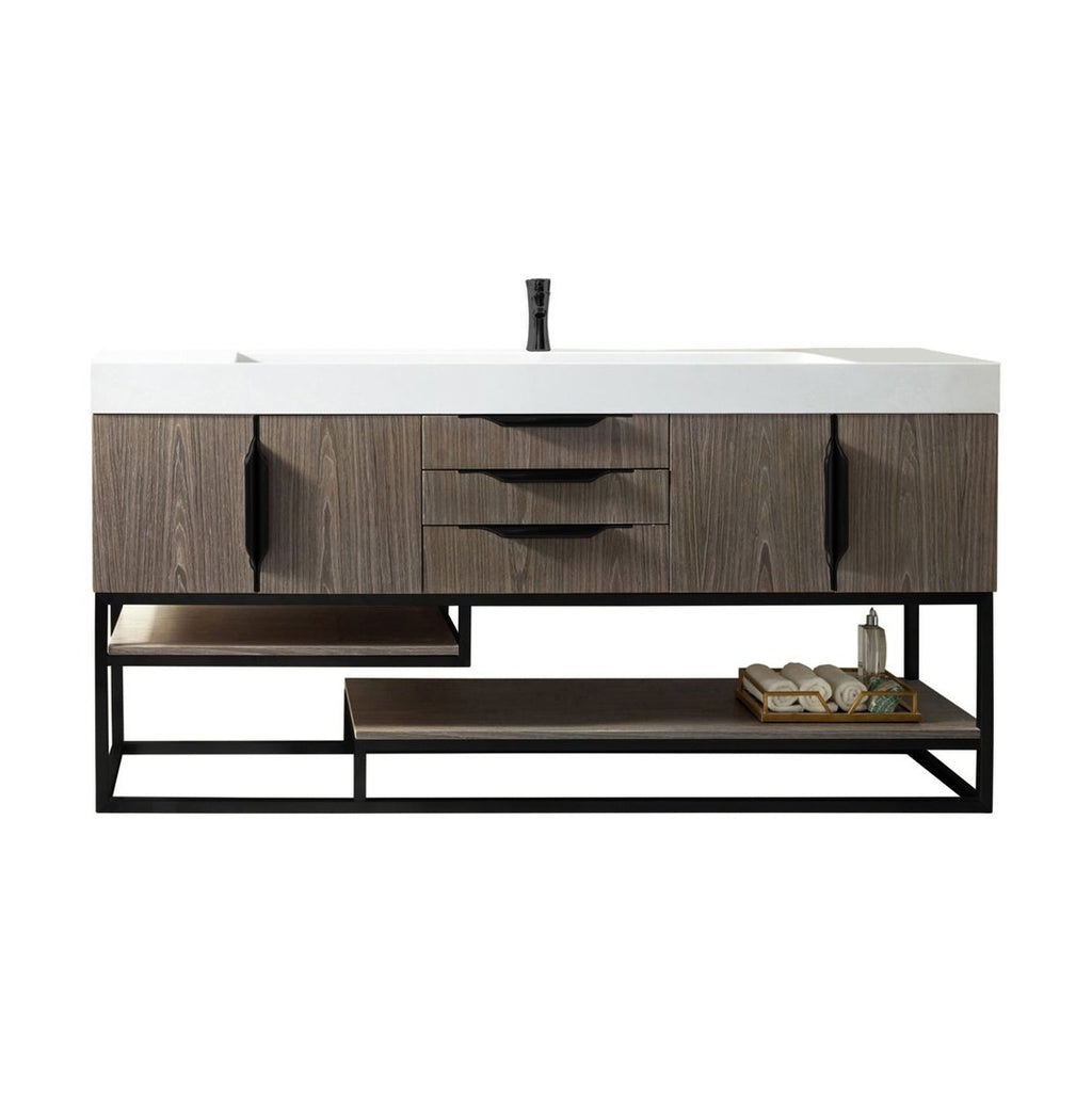 James Martin Vanities Columbia 72" Single Vanity - 388-V72S-AGR-MB-DGG