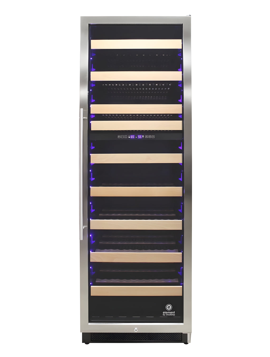 Vinotemp Connoisseur Series 168 Dual Zone Wine Cooler - EL-168WCST