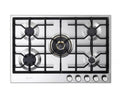 Verona 30" Designer Gas Cooktop - Brass Burners - SS - 5 Burners - VDGCT530FSS