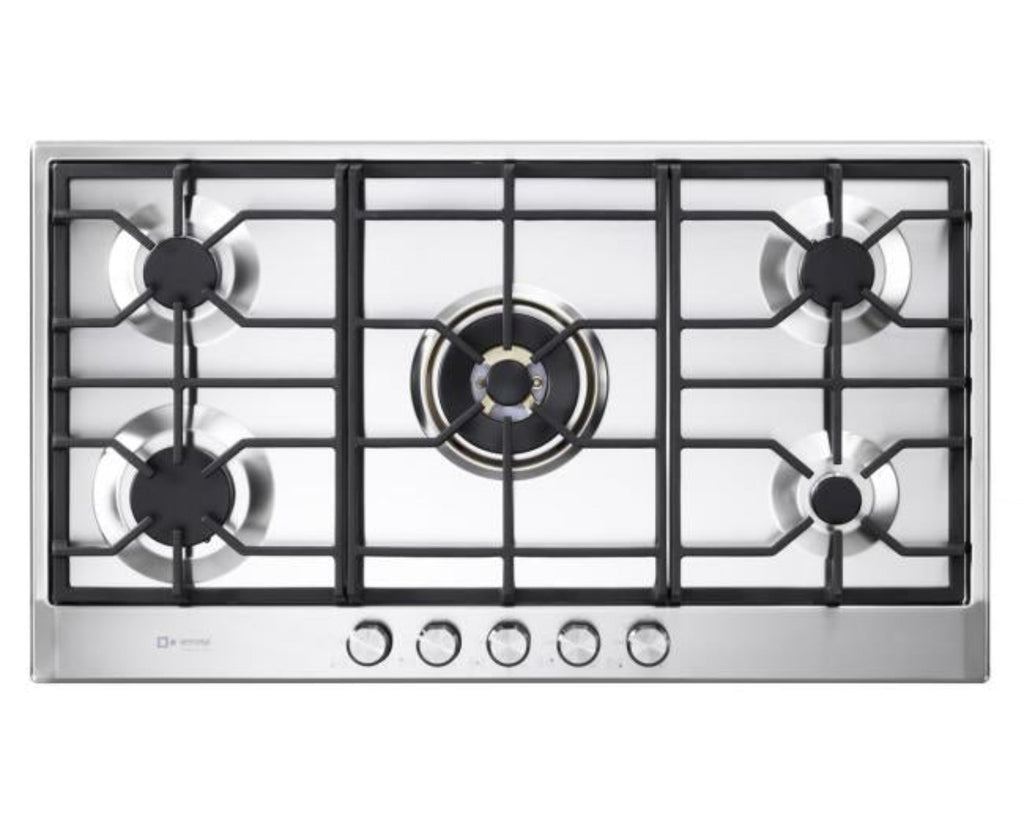 Verona 36" Designer Gas Cooktop - Brass Burners - SS - 5 Burners - VDGCT536FSS