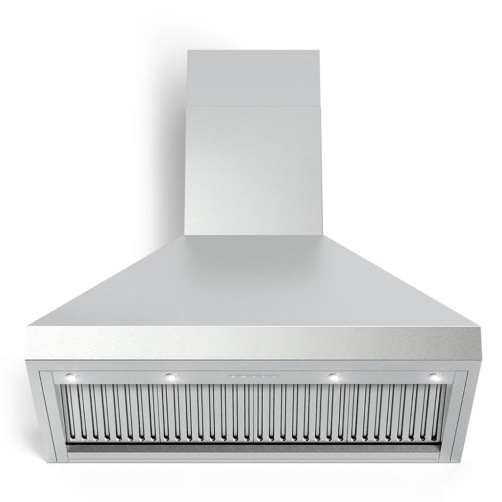 Verona - 48" Designer Chimney Wall Hood- 1200 CFM - 4 Speeds - VECHW48GSS