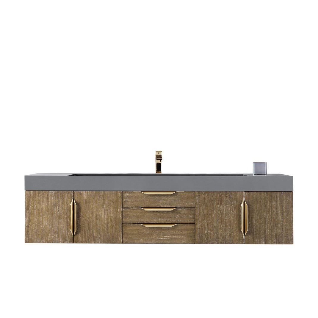 James Martin Vanities Mercer Island 72" Single Vanity - 389-V72S-AGR-G-DGG