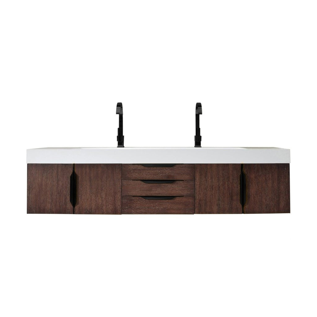 James Martin Vanities Mercer Island 72" Double Vanity - 389-V72D-AGR-G-DGG